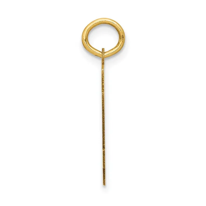 Charm Necklaces 14k Yellow Gold Small Polished Number 74 Charm Goldia