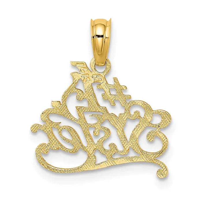 Charm Necklaces TreasureFineJewelers 14K 1 SISTER Charm