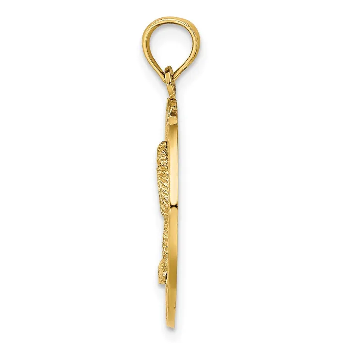Charm Necklaces TreasureFineJewelers 14K PAWLEYS ISLAND Palm Tree Charm