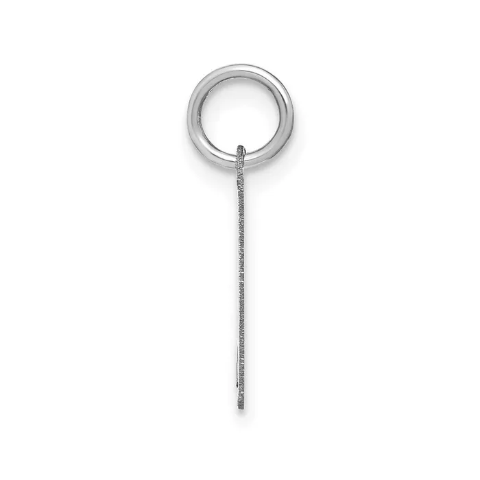 Necklaces Sterling Silver Rhodiumplated Lower case Letter K Initial Charm TreasureFineJewelers