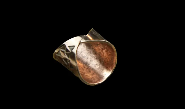 Valhallas silver Rings Bronze Hand Stamped Ring