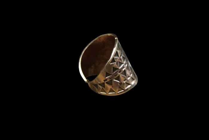 Valhallas silver Rings Bronze Hand Stamped Ring