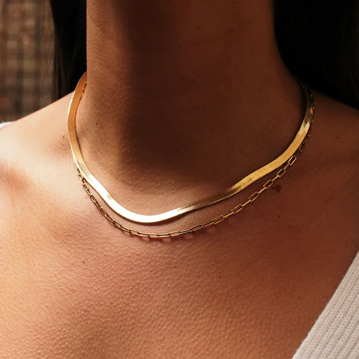 PreStyled Sets Pilgrim Noreen Gold Plated Herringbone Chain