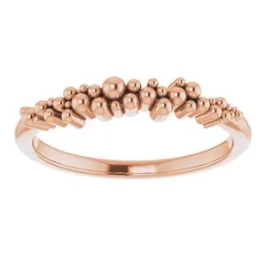 14K Rose Stackable Scattered Bead Ring 51831103PSTWBC WB Choice Jewelry Rings 14K Rose Stackable Scattered Bead Ring 51831103PSTWBC WB Choice Jewelry Rings