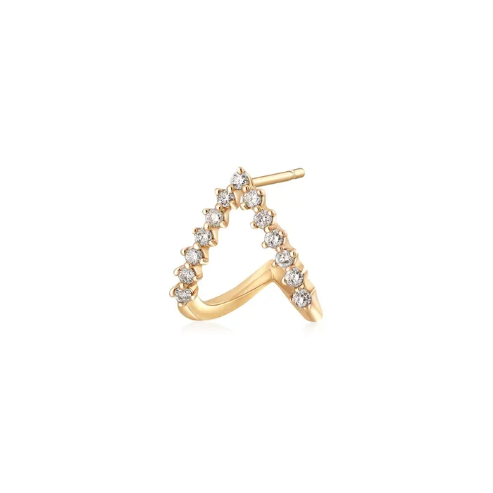 Aurelie Gi Earrings ASPIRE LabGrown Diamond Wishbone Earring