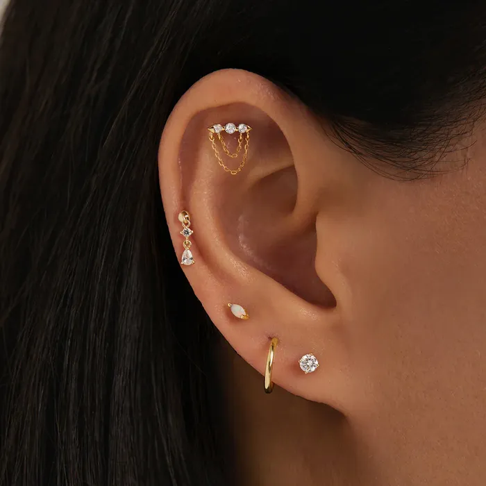 Aurelie Gi REESE Lab Grown Diamond Piercing Top Earring Earrings Aurelie Gi REESE Lab Grown Diamond Piercing Top Earring Earrings