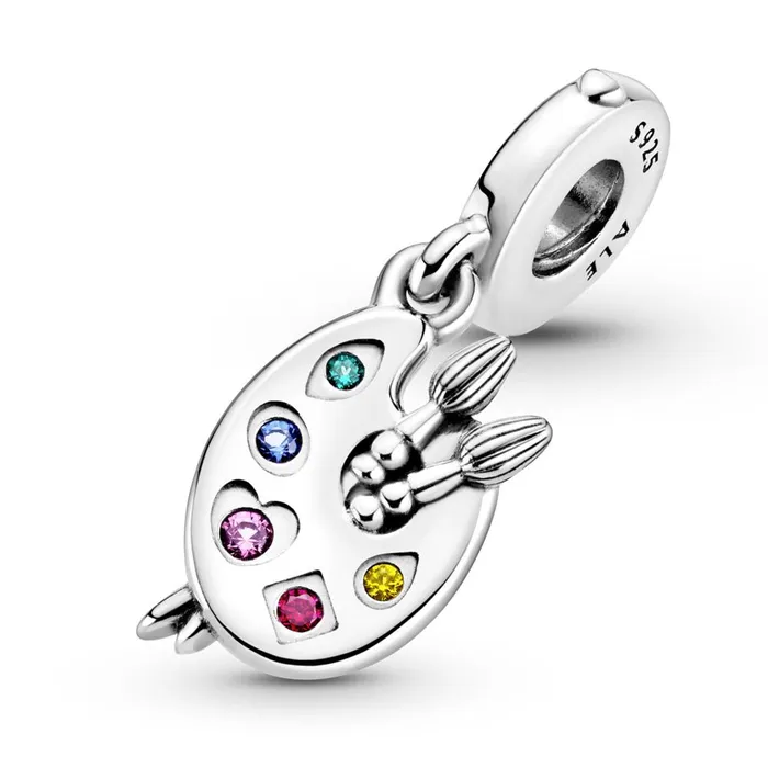 Charm Necklaces Pandora Pandora Artists Palette Dangle Charm