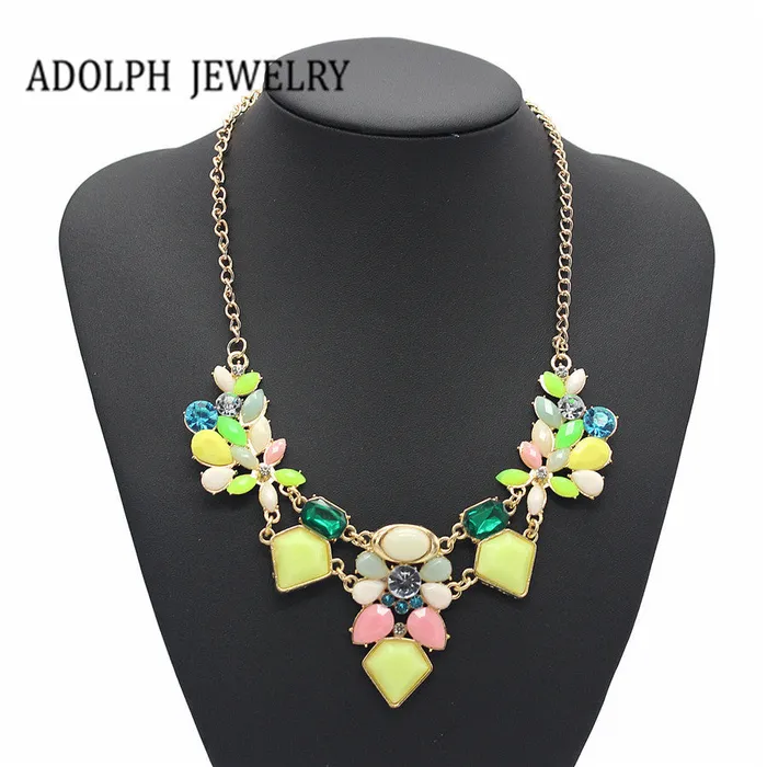 Charm Necklaces sparklingselections New Arrival Resin Fashion Charm Gem Cute Necklaces Pendants