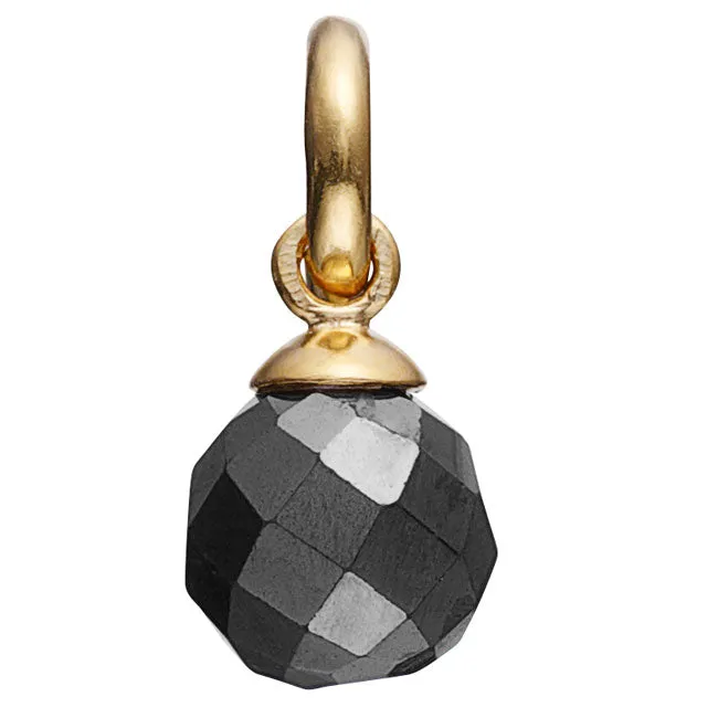 Charm Necklaces STORY STORY by Kranz Ziegler GP Faceted Hematite Charm342210