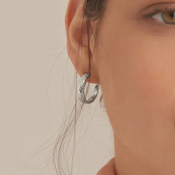 Earrings Smooth Operator Smooth Twist Hoop Stud Earrings Ania Haie