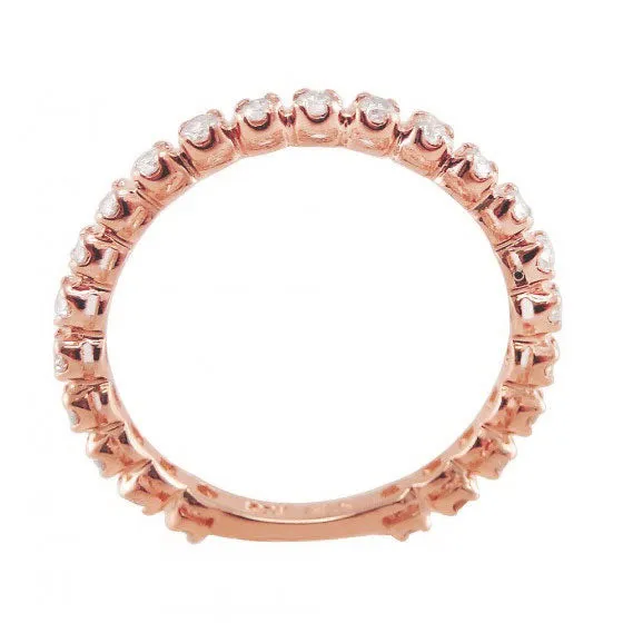 Elisa Ilana Rings 14K Rose Gold 050ctw Diamond Band