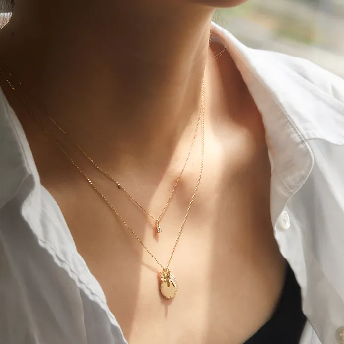 FLUTTER Butterfly Charm Aurelie Gi Charm Necklaces