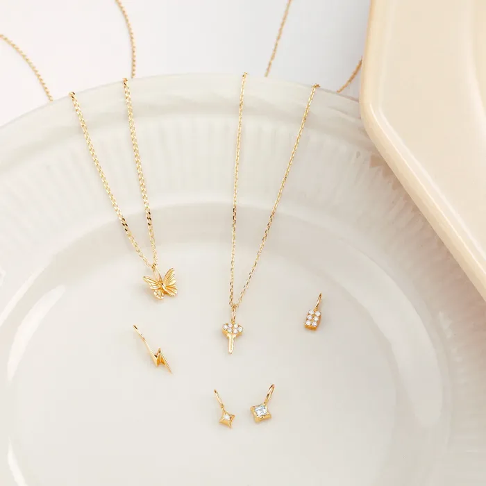 FLUTTER Butterfly Charm Aurelie Gi Charm Necklaces