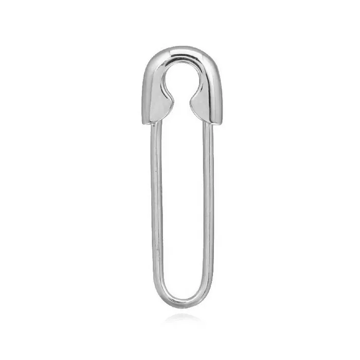 Gold Safety Pin Charm Alev Collection Charm Necklaces