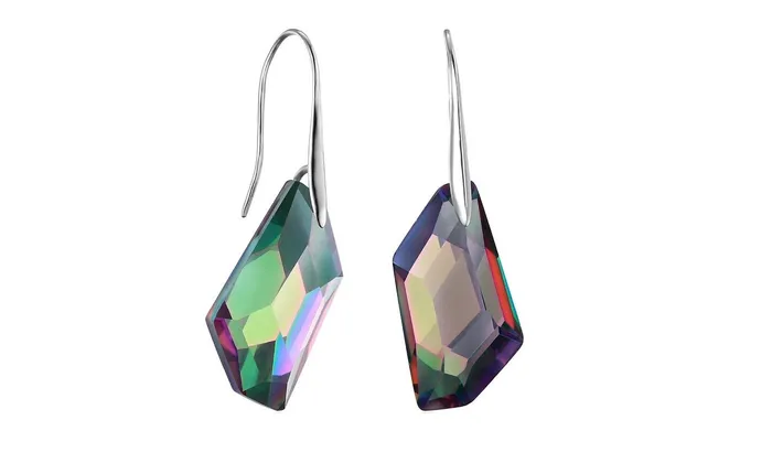 Natural Rainbow Fire Mystic Topaz Dangle Earrings sparklingselections Earrings Natural Rainbow Fire Mystic Topaz Dangle Earrings sparklingselections Earrings