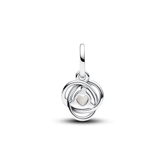 Pandora Charm Necklaces June White Eternity Circle Dangle Charm