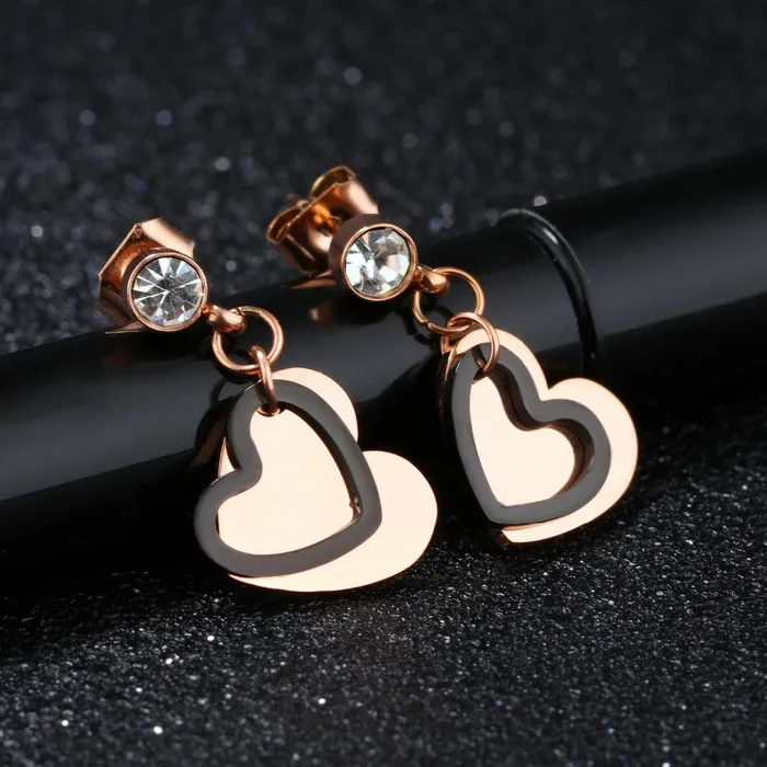 sparklingselections Heart Design Drop Earrings For Woman Earrings sparklingselections Heart Design Drop Earrings For Woman Earrings