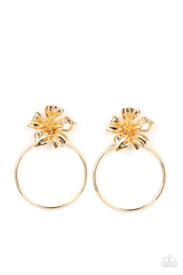Earrings Paparazzi Accessories Buttercup Bliss Gold Earrings Jewelry by Bretta