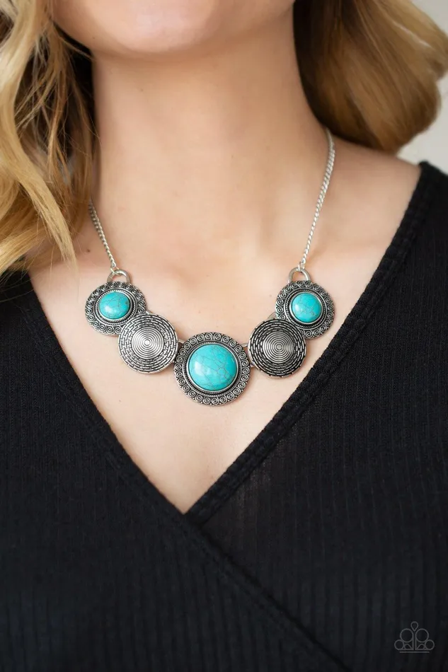 Necklaces Paparazzi Accessories Canyon Cottage Blue Necklace Jewelry By Bretta