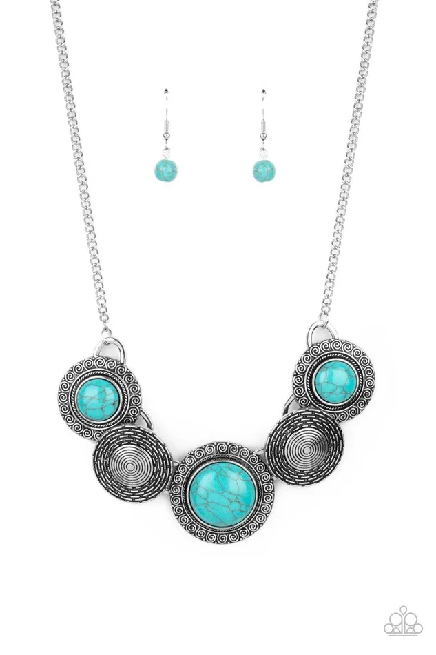 Necklaces Paparazzi Accessories Canyon Cottage Blue Necklace Jewelry By Bretta