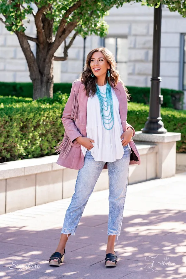 Necklaces Paparazzi Accessories The Hilary Turquoise Necklace Exclusive 2021 Zi Collection Jewelry by Bretta