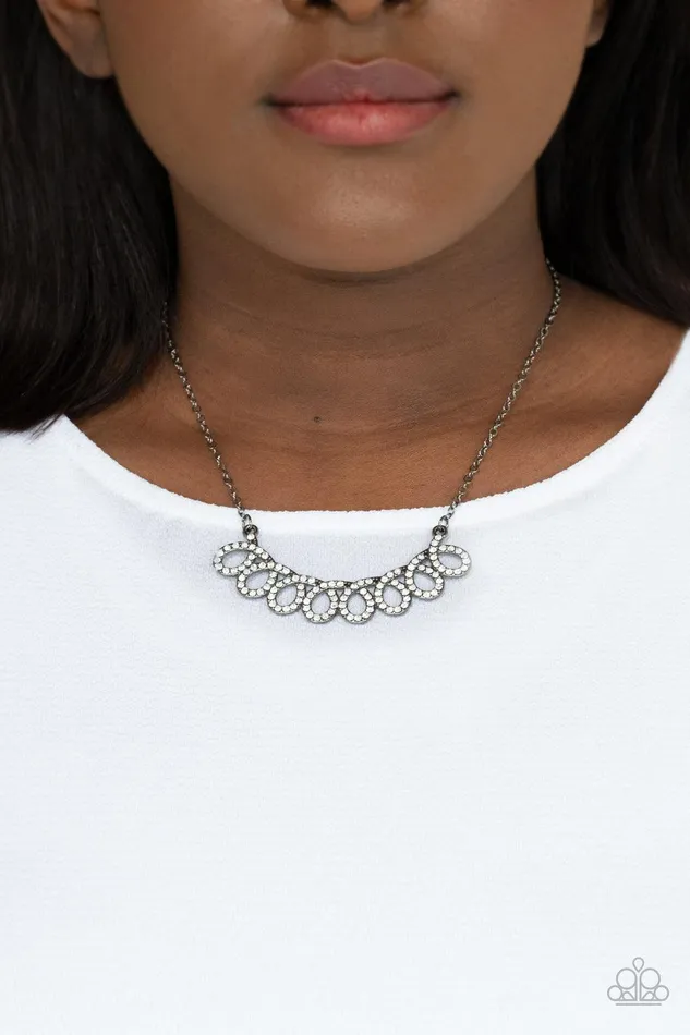 Necklaces Paparazzi Accessories Timeless Trimmings Black Necklace Jewelry by Bretta Necklaces Paparazzi Accessories Timeless Trimmings Black Necklace Jewelry by Bretta
