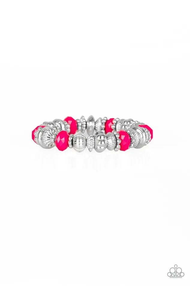 Paparazzi Accessories Bracelets Live Life To The COLORfullest Pink Bracelet Jewelry by Bretta