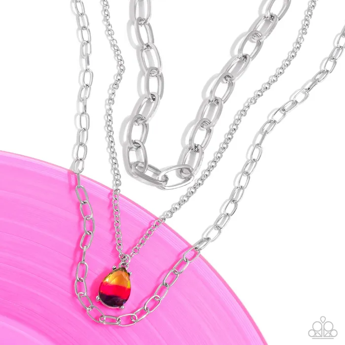 Paparazzi Accessories Teardrop Tiers Multi Necklace Jewelry by Bretta Necklaces