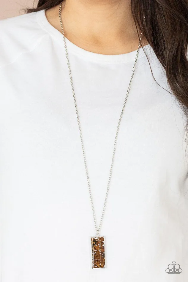 Retro Rock Collection Brown Necklace Jewelry by Bretta Paparazzi Accessories Necklaces Retro Rock Collection Brown Necklace Jewelry by Bretta Paparazzi Accessories Necklaces