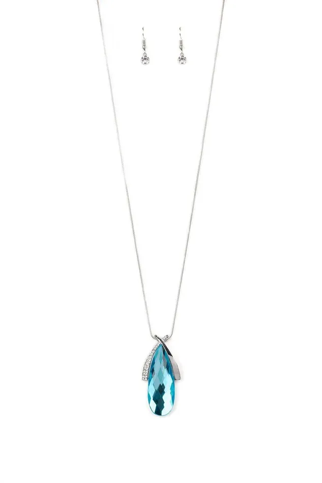 Stellar Sophistication Blue Necklace Jewelry by Bretta Paparazzi Accessories Necklaces