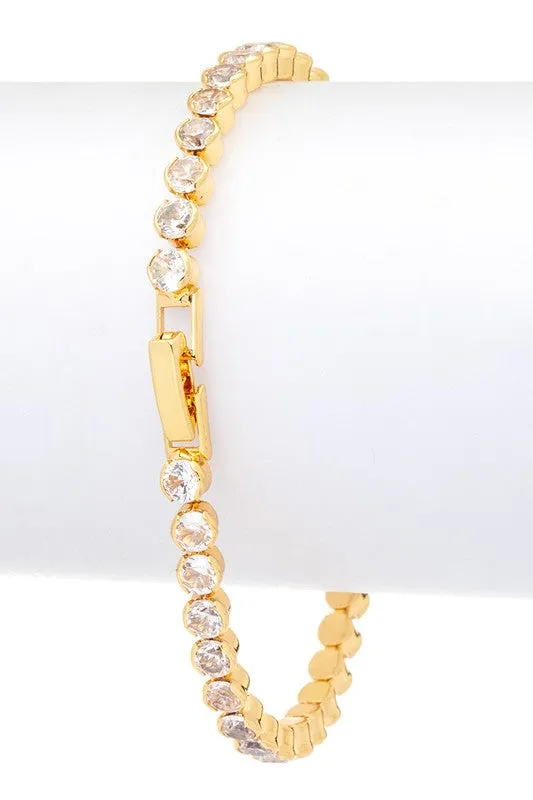 Bracelets LA Jewelry Plaza Round Solitaire CZ Tennis Bracelet Bracelets LA Jewelry Plaza Round Solitaire CZ Tennis Bracelet