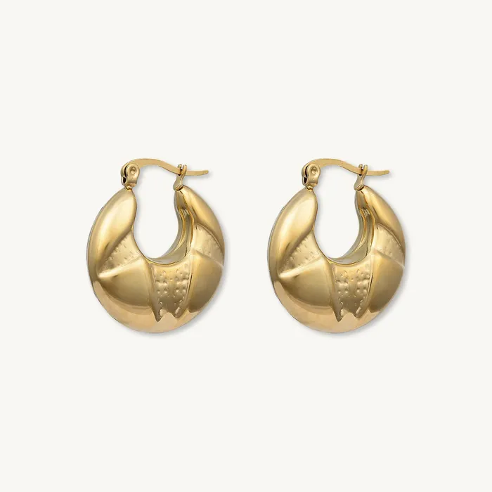 Earrings Camile Stone Margot Statement Dome Earrings