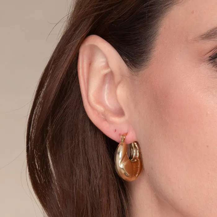 Earrings Camile Stone Margot Statement Dome Earrings
