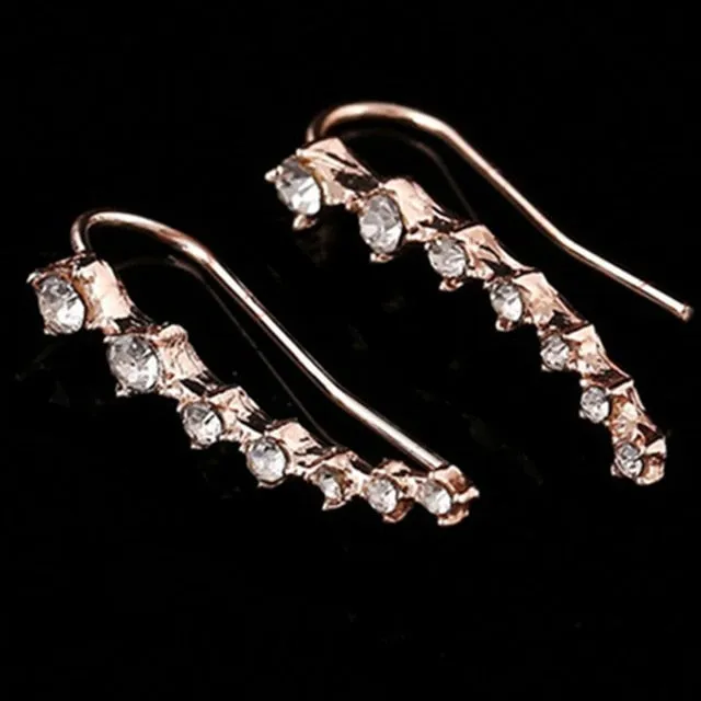 Earrings SWEET T 52 Simulated PearlCrystal Stud Earrings In Intricate Patterns for Women and Girls
