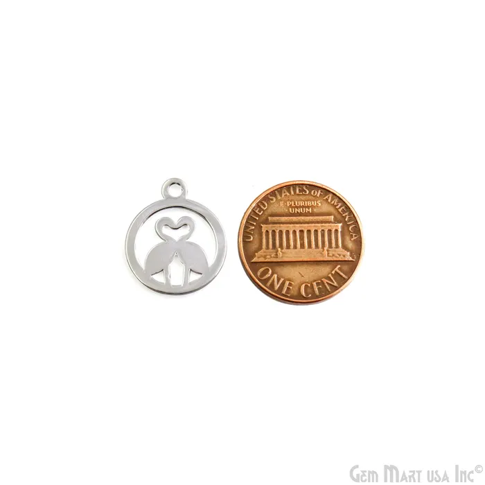 GemMartUSA Charm Necklaces Flamingo Bird Shape Laser Finding Silver Plated 18x15mm Charm For Bracelets Pendants GemMartUSA Charm Necklaces Flamingo Bird Shape Laser Finding Silver Plated 18x15mm Charm For Bracelets Pendants