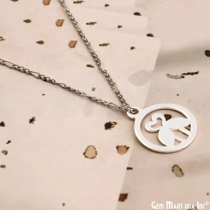 GemMartUSA Charm Necklaces Flamingo Bird Shape Laser Finding Silver Plated 18x15mm Charm For Bracelets Pendants GemMartUSA Charm Necklaces Flamingo Bird Shape Laser Finding Silver Plated 18x15mm Charm For Bracelets Pendants