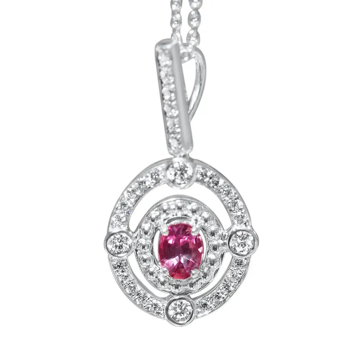 Necklaces Safiya Jewels Storms Eye 14K White Gold Natural Alexandrite Pendant