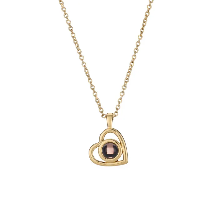 Personalized Cordate Photo Necklace Customized Jewel Necklaces