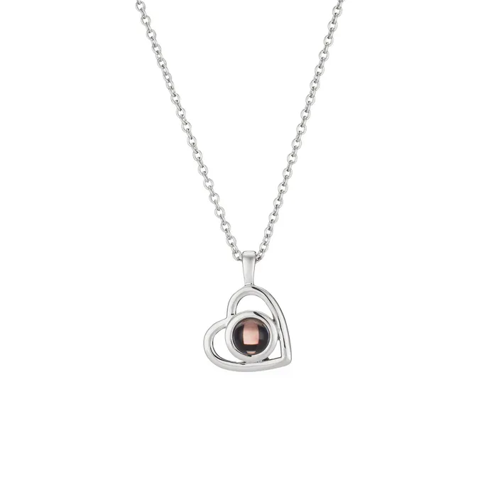 Personalized Cordate Photo Necklace Customized Jewel Necklaces