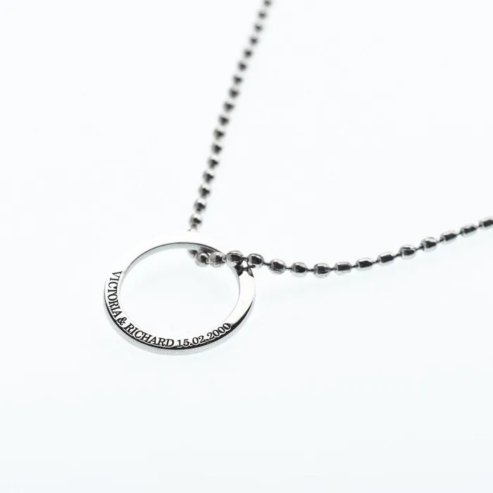 Personalized Ring Necklace Grace PK Necklaces