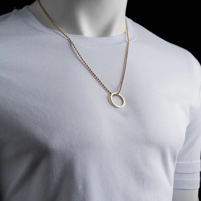 Personalized Ring Necklace Grace PK Necklaces